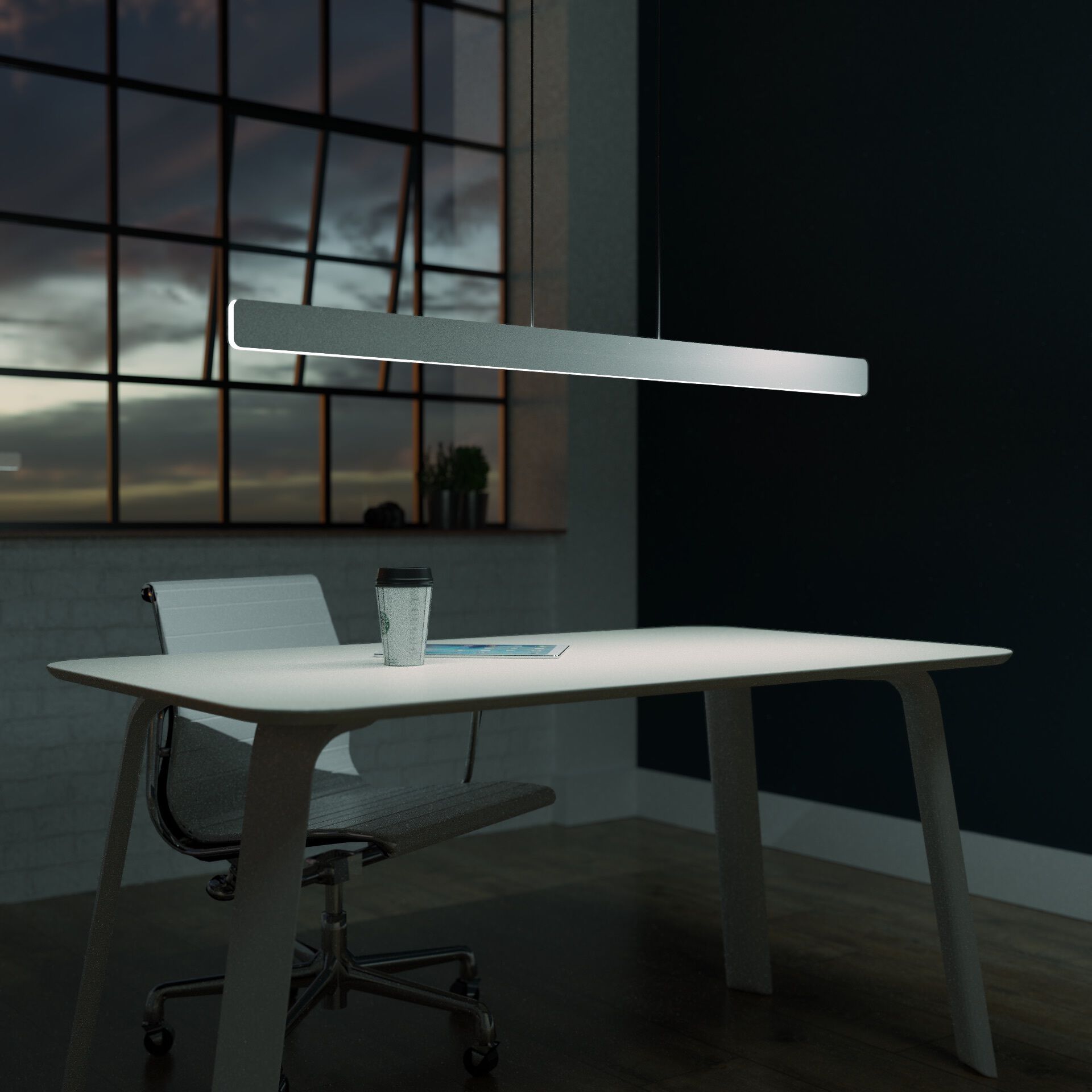 Sub LED 0.5 inch Gold Pendant Ceiling Light